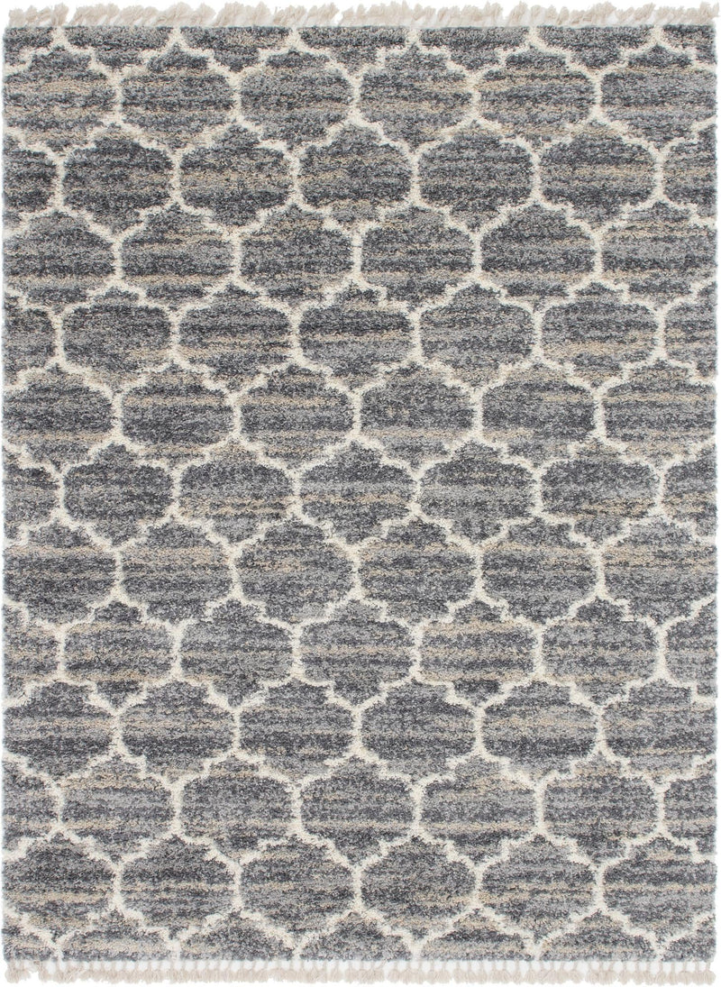 Cozy Cove Shag Collection Area Rug - Marina Rectangle Gray  lifestyle 3