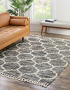 Cozy Cove Shag Collection Area Rug - Marina Rectangle Gray  lifestyle 11