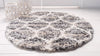 Cozy Cove Shag Collection Area Rug - Marina Round Gray  lifestyle 44