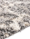 Cozy Cove Shag Collection Area Rug - Marina Round Gray  lifestyle 56