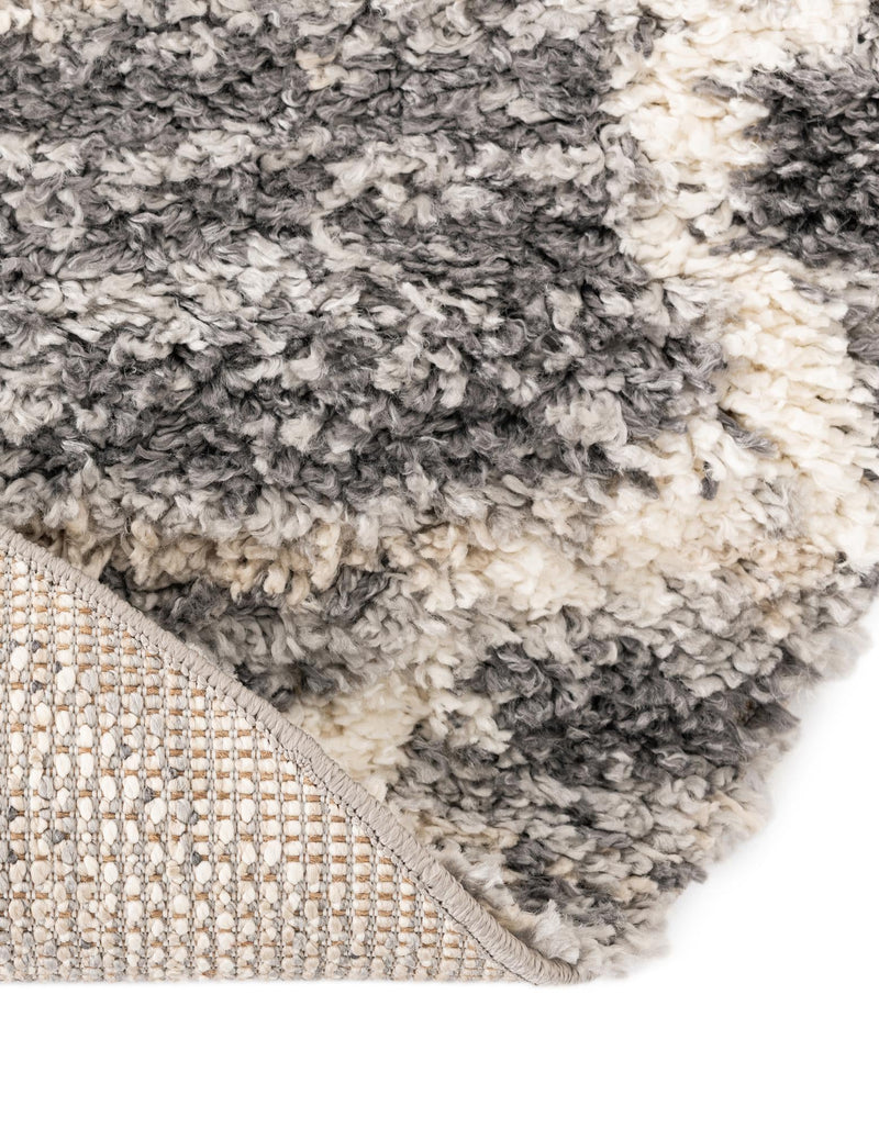 Cozy Cove Shag Collection Area Rug - Marina Round Gray  lifestyle 62