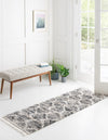 Cozy Cove Shag Collection Area Rug - Marina Runner Gray  lifestyle 100