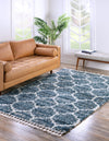 Cozy Cove Shag Collection Area Rug - Marina Rectangle Blue  lifestyle 6