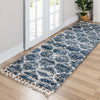 Cozy Cove Shag Collection Area Rug - Marina Runner Blue  lifestyle 103