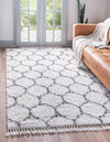 Cozy Cove Shag Collection Area Rug - Marina Rectangle Ivory  lifestyle 7