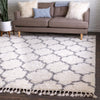 Cozy Cove Shag Collection Area Rug - Marina Square Ivory  lifestyle 87