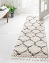 Cozy Cove Shag Collection Area Rug - Marina Runner Ivory  lifestyle 89