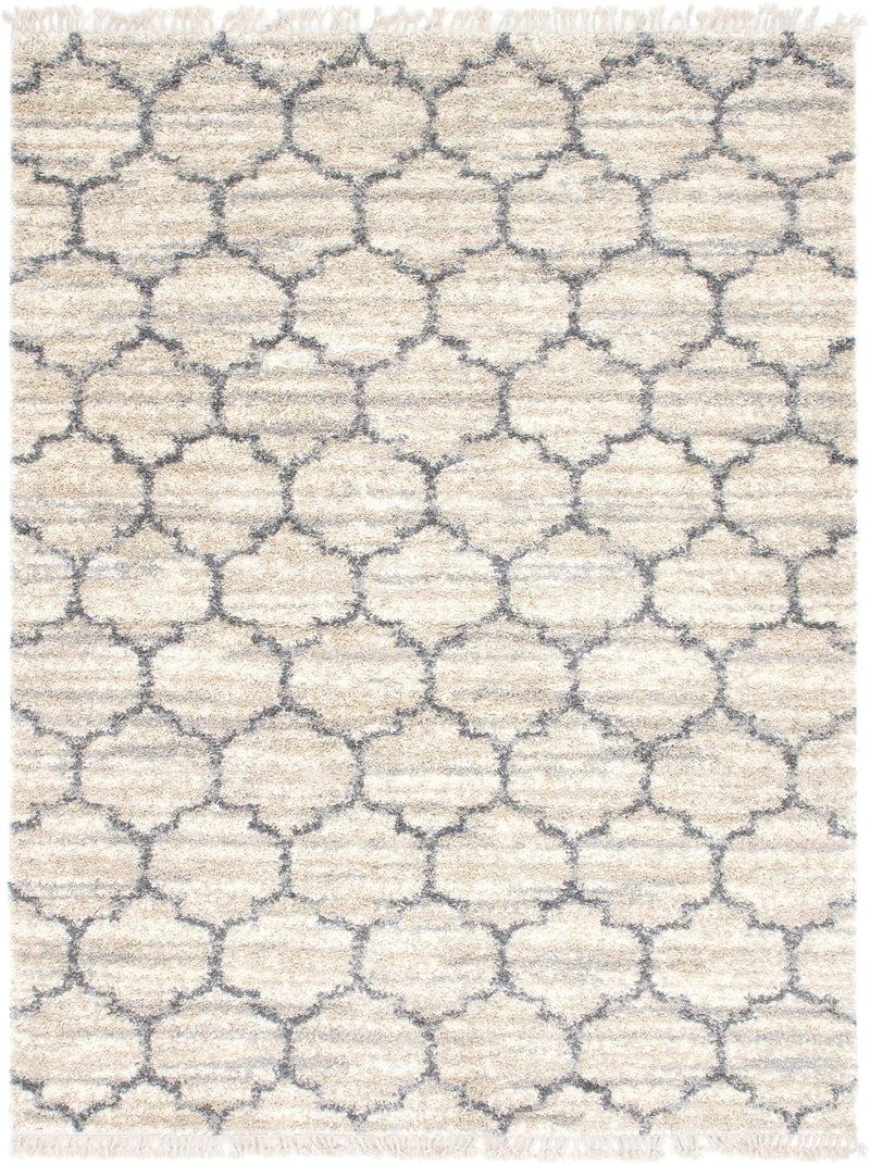 Cozy Cove Shag Collection Area Rug - Marina Rectangle Beige  lifestyle 4