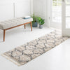 Cozy Cove Shag Collection Area Rug - Marina Runner Beige  lifestyle 154