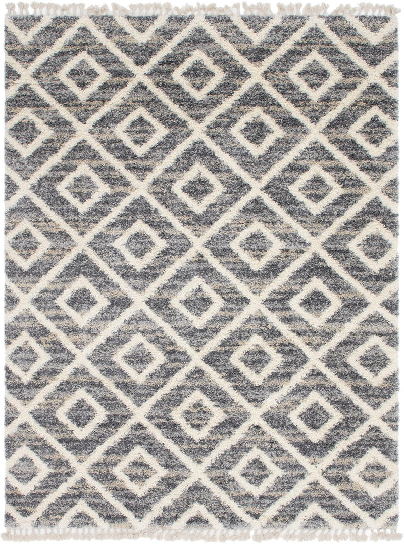 Cozy Cove Shag Collection Area Rug -  Dunes Rectangle Gray  lifestyle 3