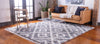 Cozy Cove Shag Collection Area Rug -  Dunes Square Gray  lifestyle 60