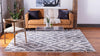 Cozy Cove Shag Collection Area Rug -  Dunes Square Gray  lifestyle 72