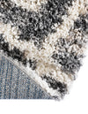 Cozy Cove Shag Collection Area Rug -  Dunes Round Gray  lifestyle 96