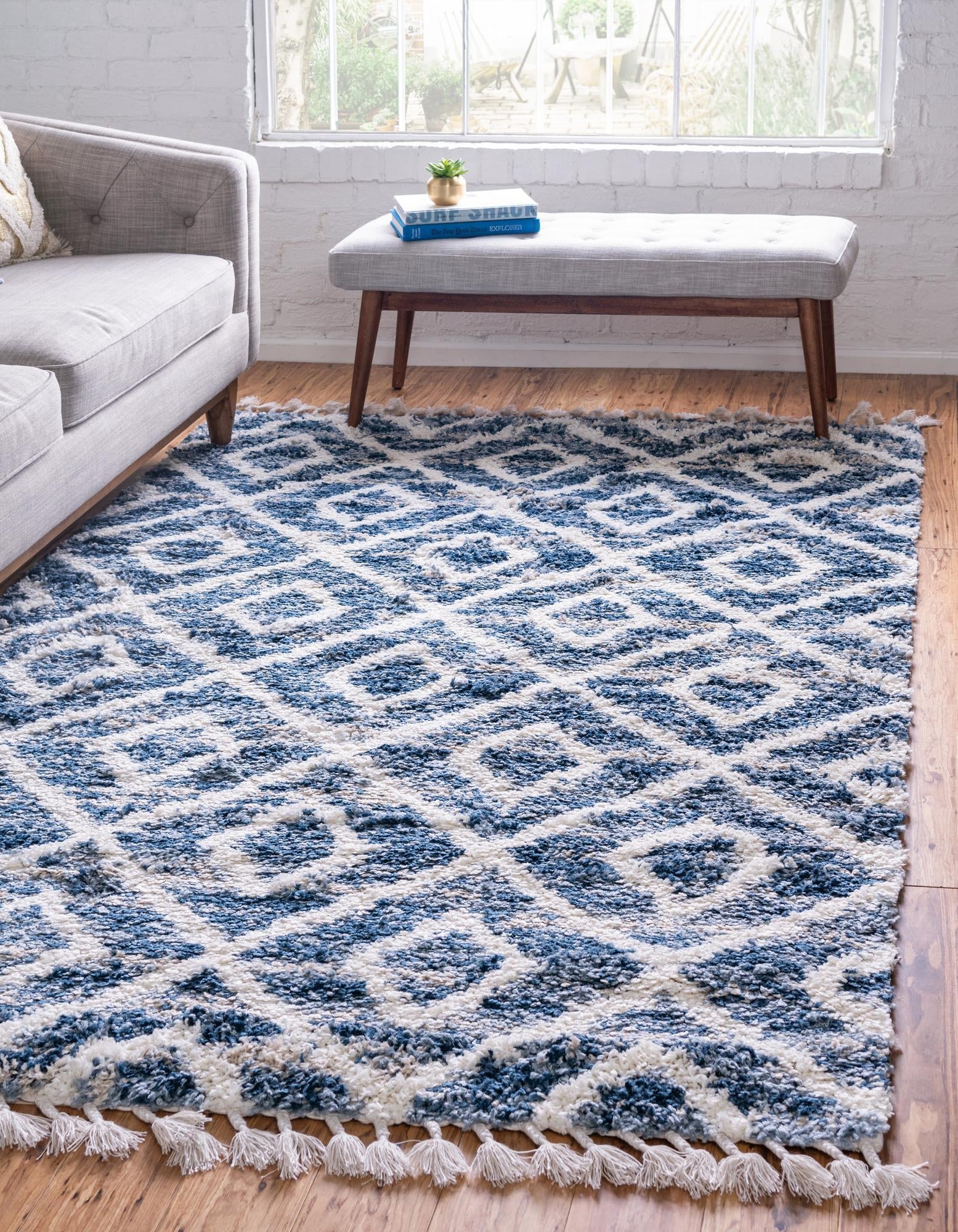 Cozy Cove Shag Collection Area Rug -  Dunes