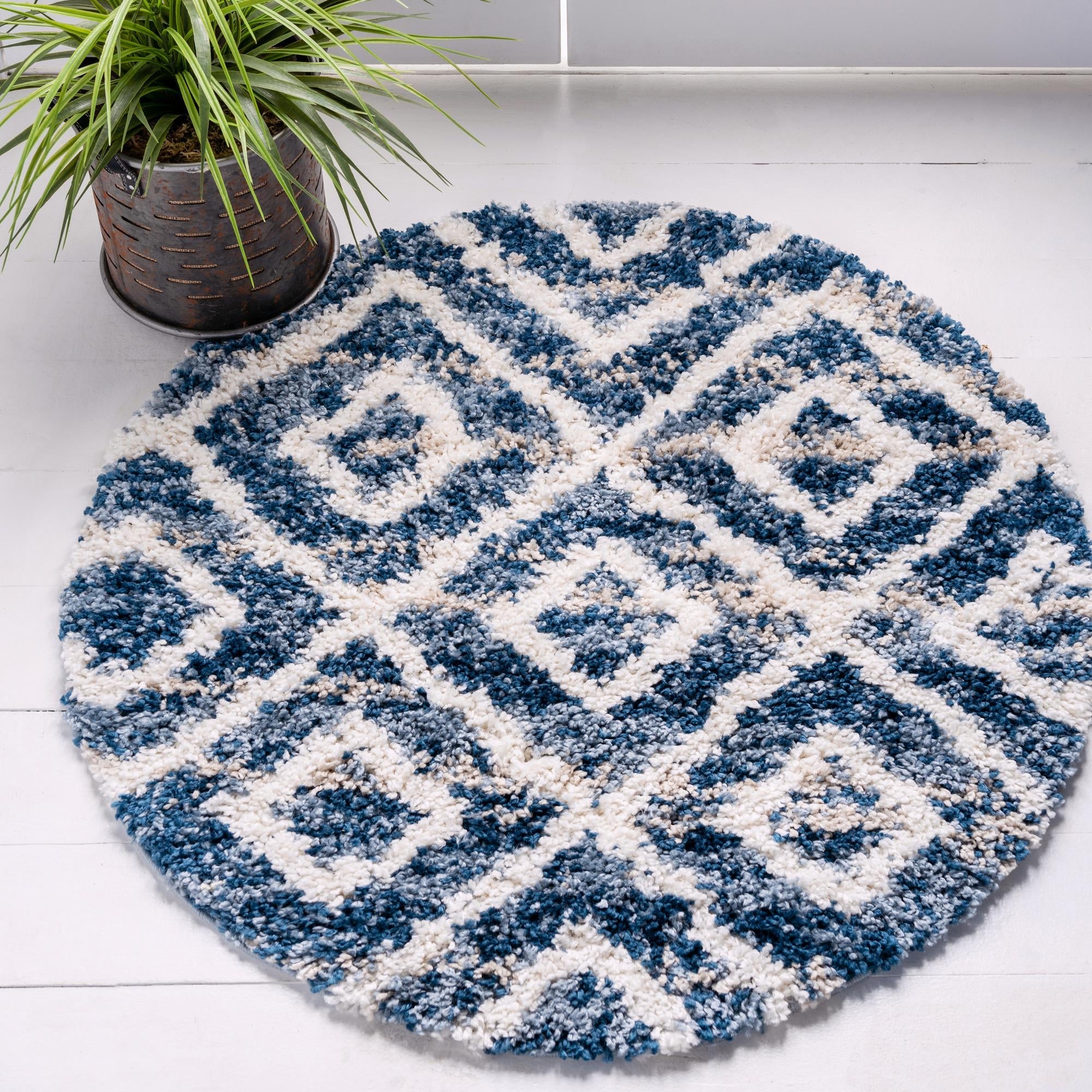 Cozy Cove Shag Collection Area Rug -  Dunes