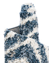 Cozy Cove Shag Collection Area Rug -  Dunes Runner Blue  lifestyle 95