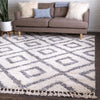 Cozy Cove Shag Collection Area Rug -  Dunes Square Ivory  lifestyle 52