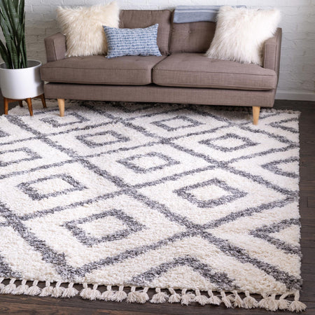 Cozy Cove Shag Collection Area Rug -  Dunes