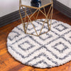 Cozy Cove Shag Collection Area Rug -  Dunes Round Ivory  lifestyle 27