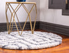 Cozy Cove Shag Collection Area Rug -  Dunes Round Ivory  lifestyle 35