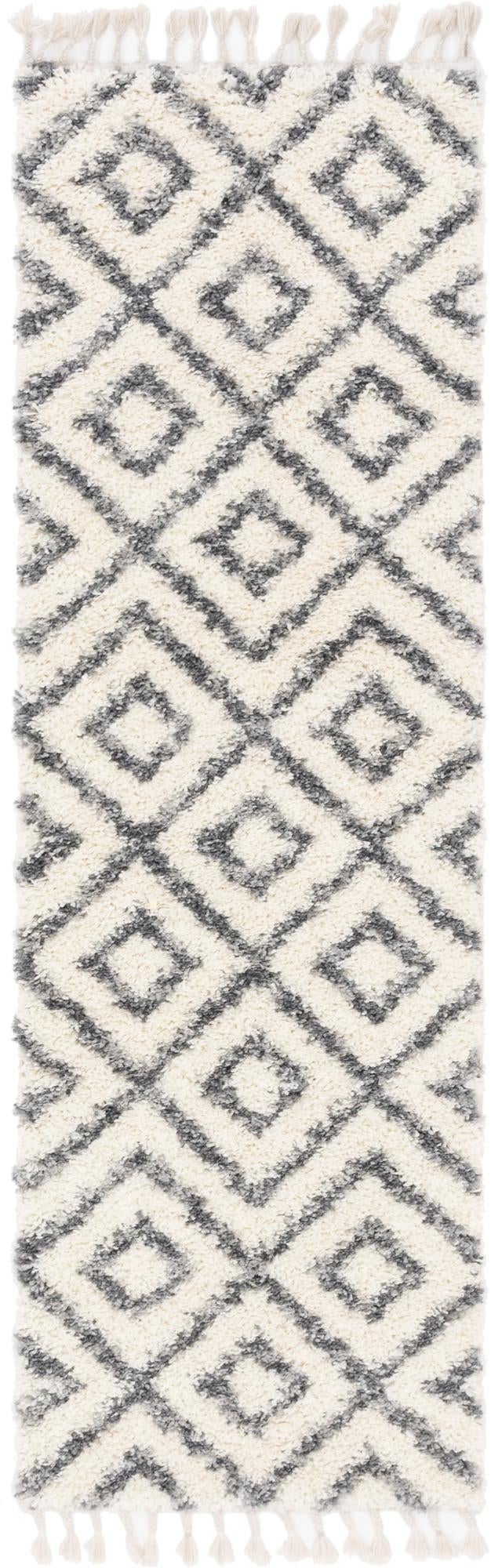 Cozy Cove Shag Collection Area Rug -  Dunes Runner Ivory  lifestyle 24