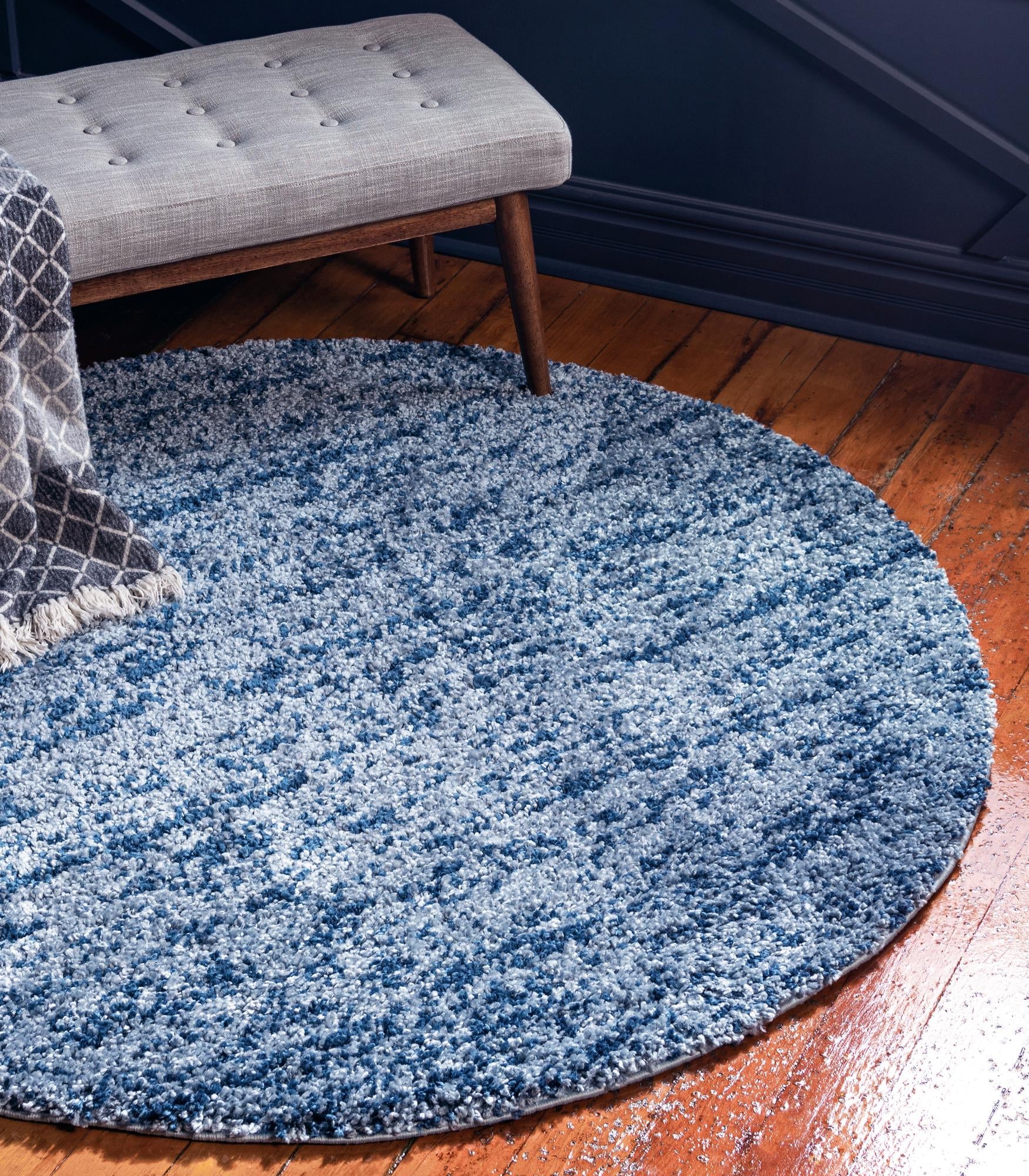 Cozy Cove Shag Collection Area Rug -  Harbor