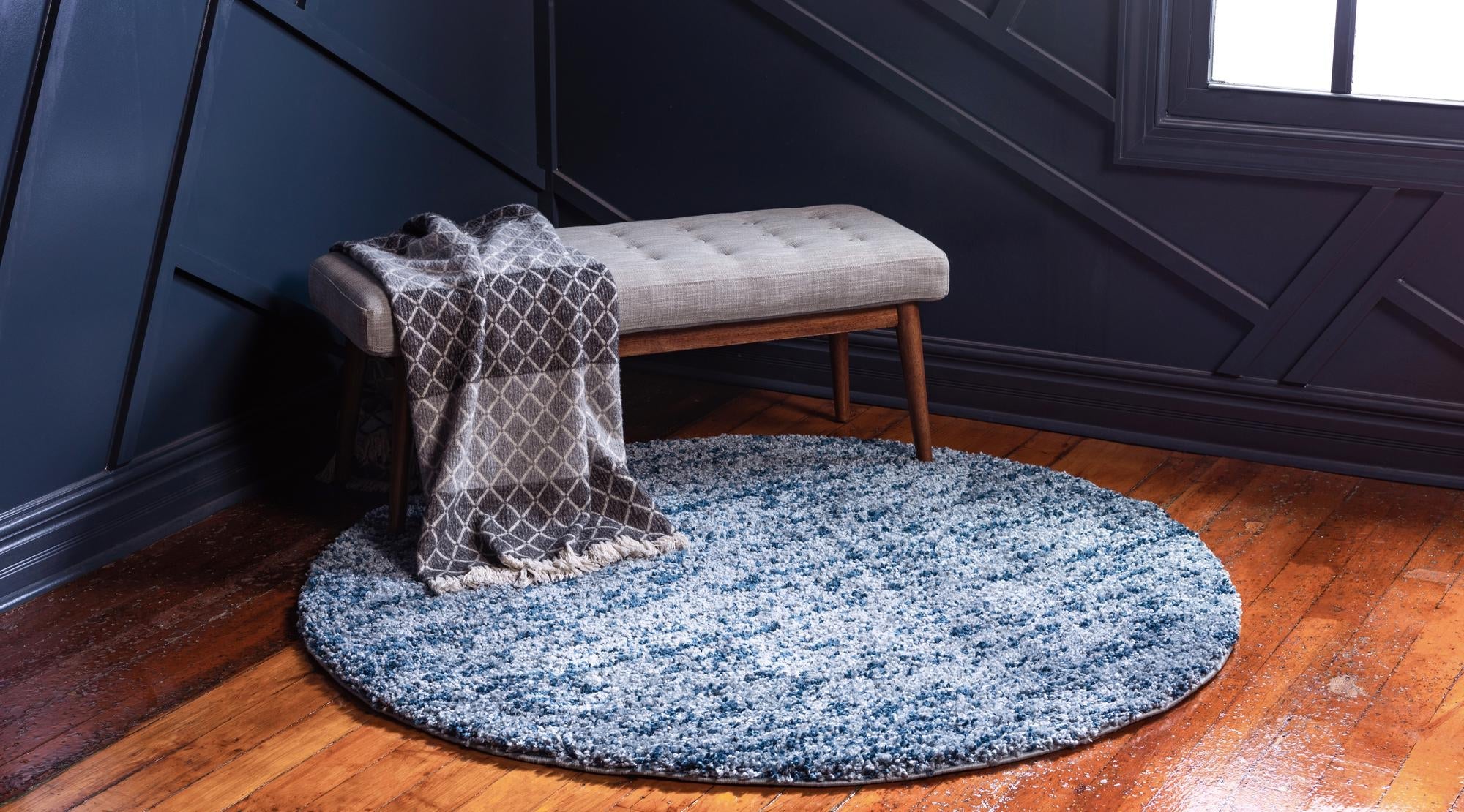 Cozy Cove Shag Collection Area Rug -  Harbor