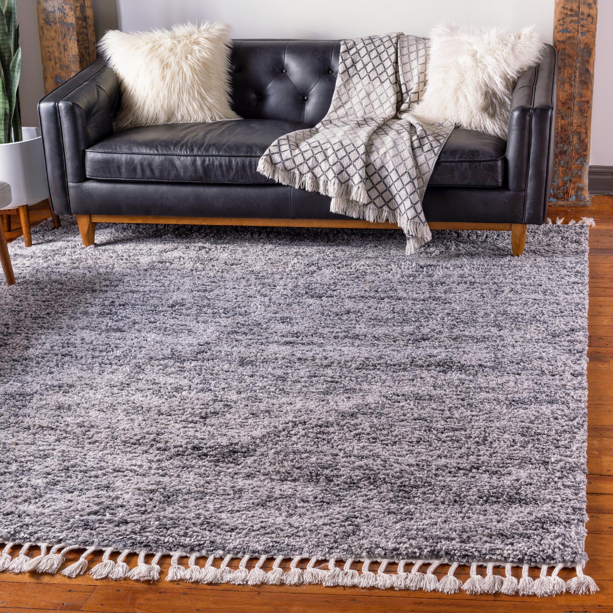 Cozy Cove Shag Collection Area Rug -  Harbor