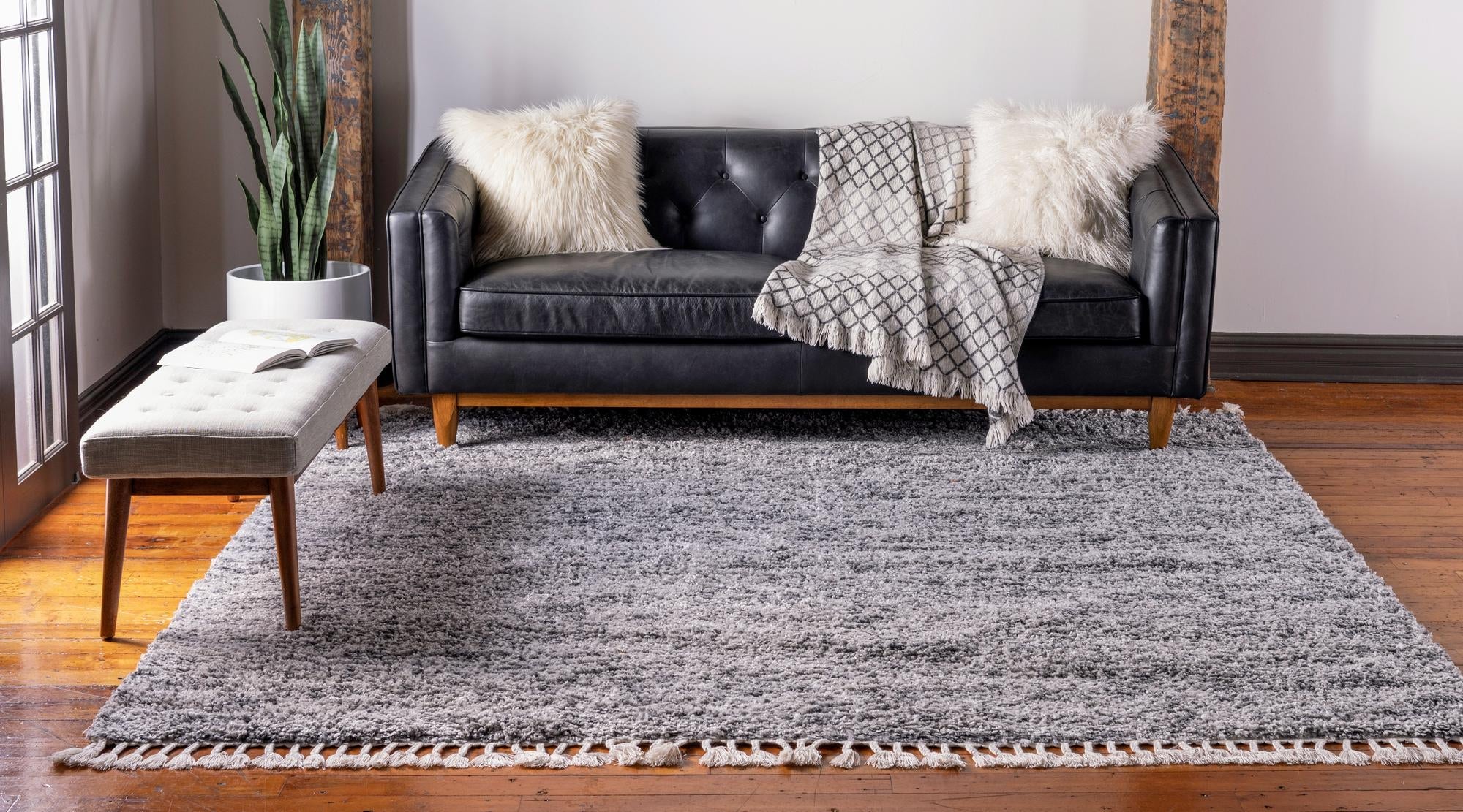 Cozy Cove Shag Collection Area Rug -  Harbor