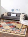 Savannah Elegance Collection Area Rug -  Bluffton Square Multi  lifestyle 13