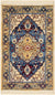 Savannah Elegance Collection Area Rug -  Augusta Rectangle Blue  lifestyle 2