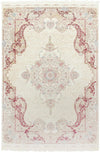 Persian Silk Elegance Collection Area Rug - Isfahan Rectangle Cream Main