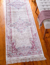 Persian Silk Elegance Collection Area Rug - Isfahan Runner Cream  lifestyle 23