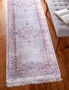 Persian Silk Elegance Collection Area Rug - Isfahan Runner Light Blue  lifestyle 22