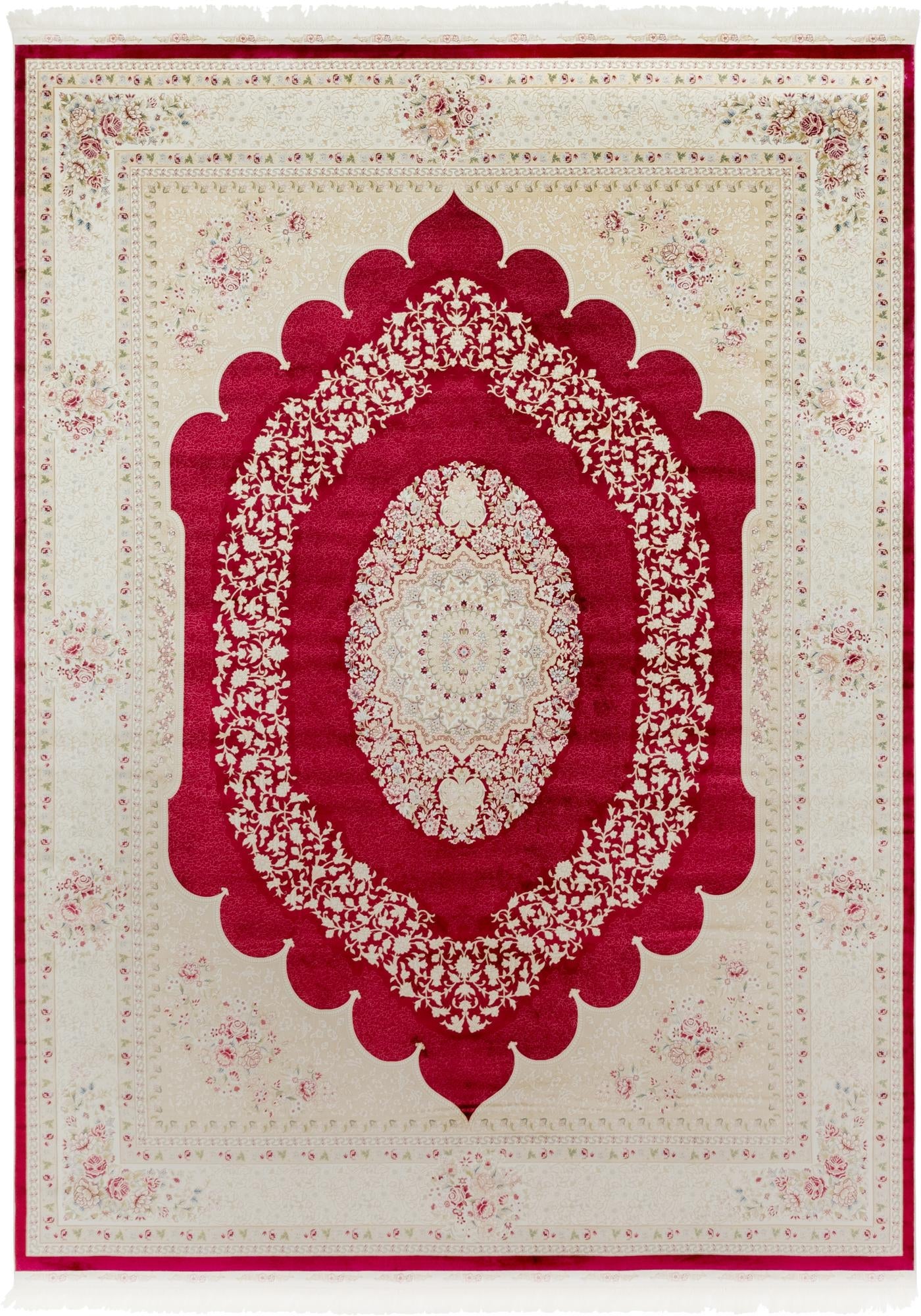 Persian Silk Elegance Collection Area Rug -  Kashan