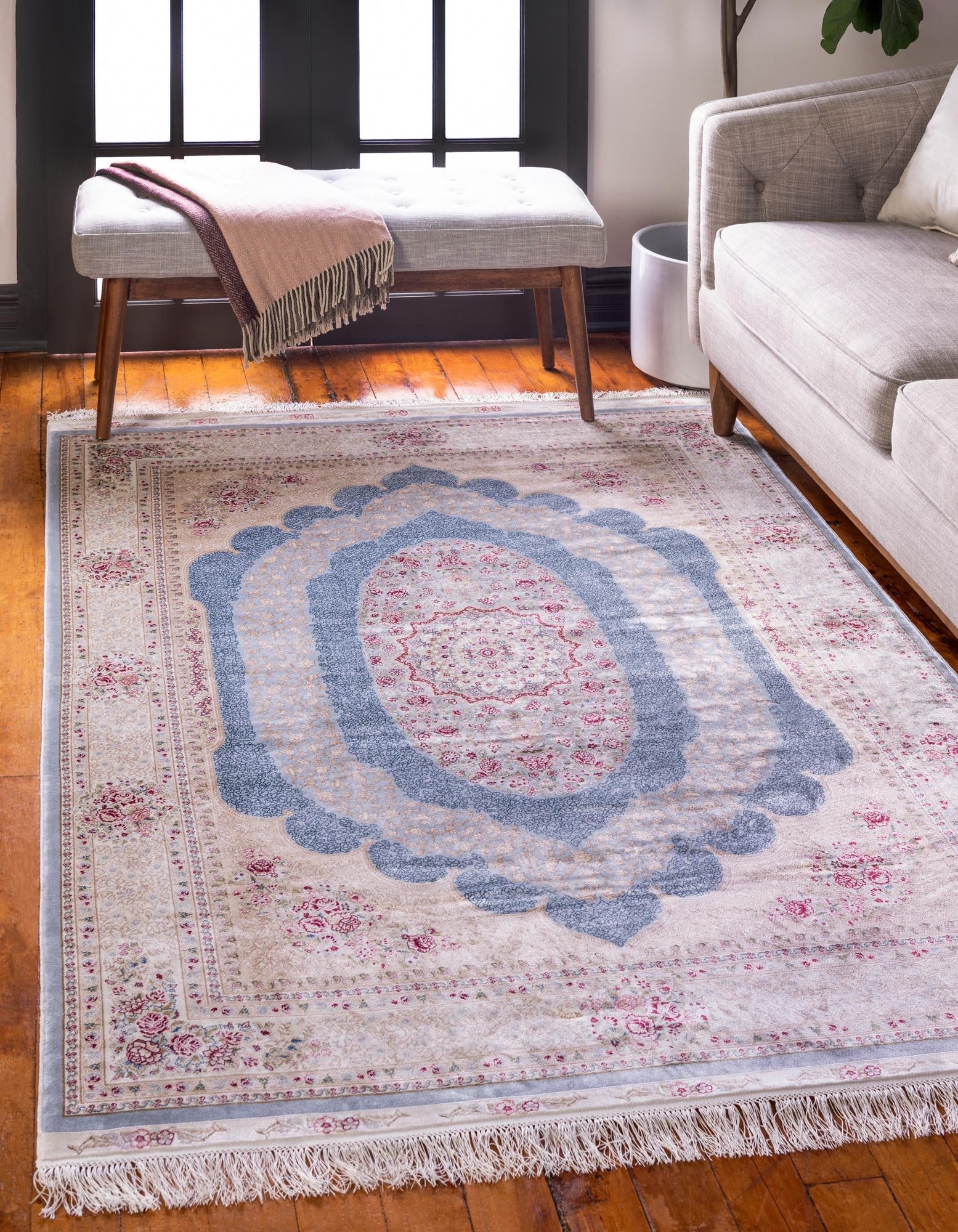 Persian Silk Elegance Collection Area Rug -  Kashan