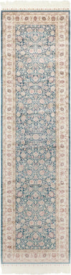 Persian Silk Elegance Collection Area Rug -  Shiraz Runner Blue  lifestyle 11