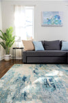 Chromatic Oasis Collection Area Rug -  Serene Rectangle Light Blue  lifestyle 12