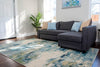 Chromatic Oasis Collection Area Rug -  Serene Rectangle Light Blue  lifestyle 14