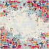 Chromatic Oasis Collection Area Rug -  Blush Square Multi  lifestyle 16