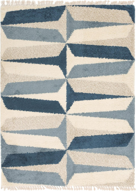 Cozy Cove Shag Collection Area Rug -  Tidewater