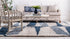 Cozy Cove Shag Collection Area Rug -  Tidewater