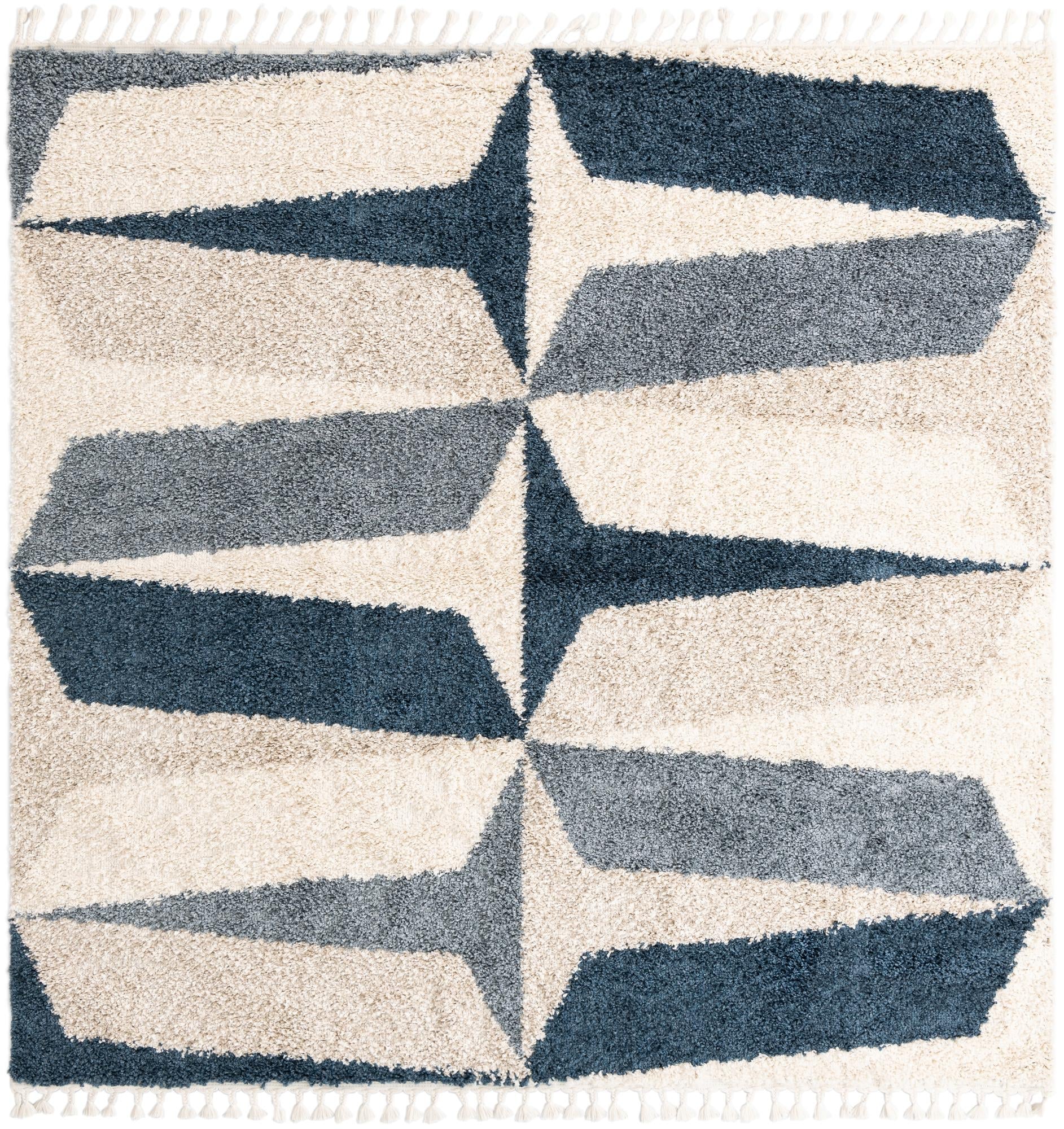 Cozy Cove Shag Collection Area Rug -  Tidewater