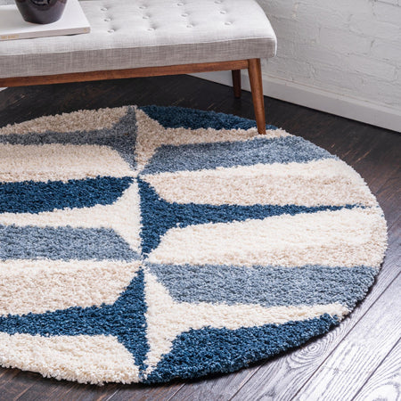 Cozy Cove Shag Collection Area Rug -  Tidewater