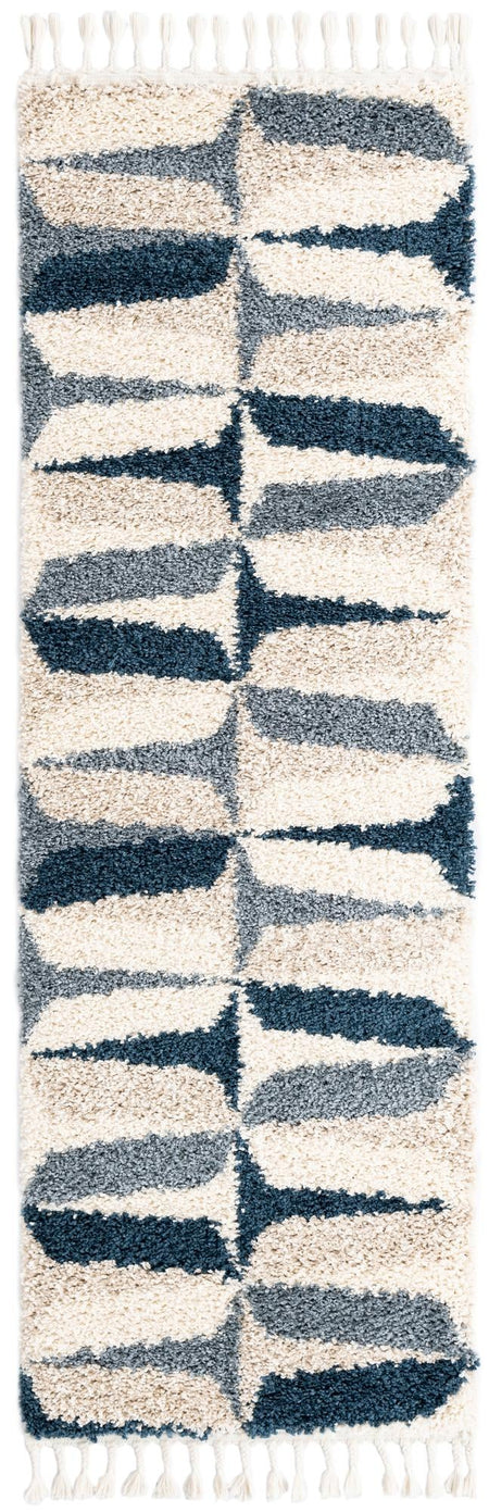 Cozy Cove Shag Collection Area Rug -  Tidewater