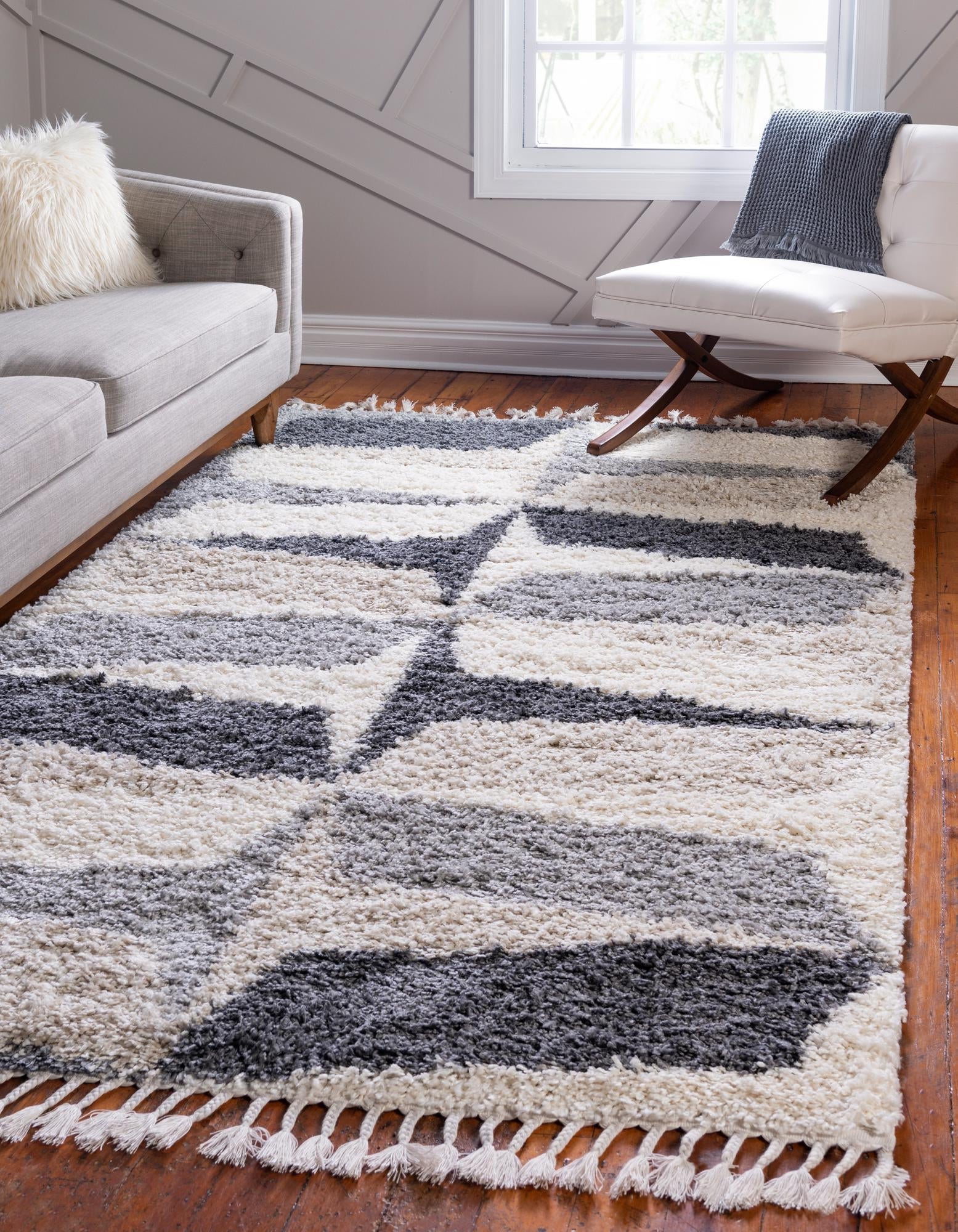 Cozy Cove Shag Collection Area Rug -  Tidewater