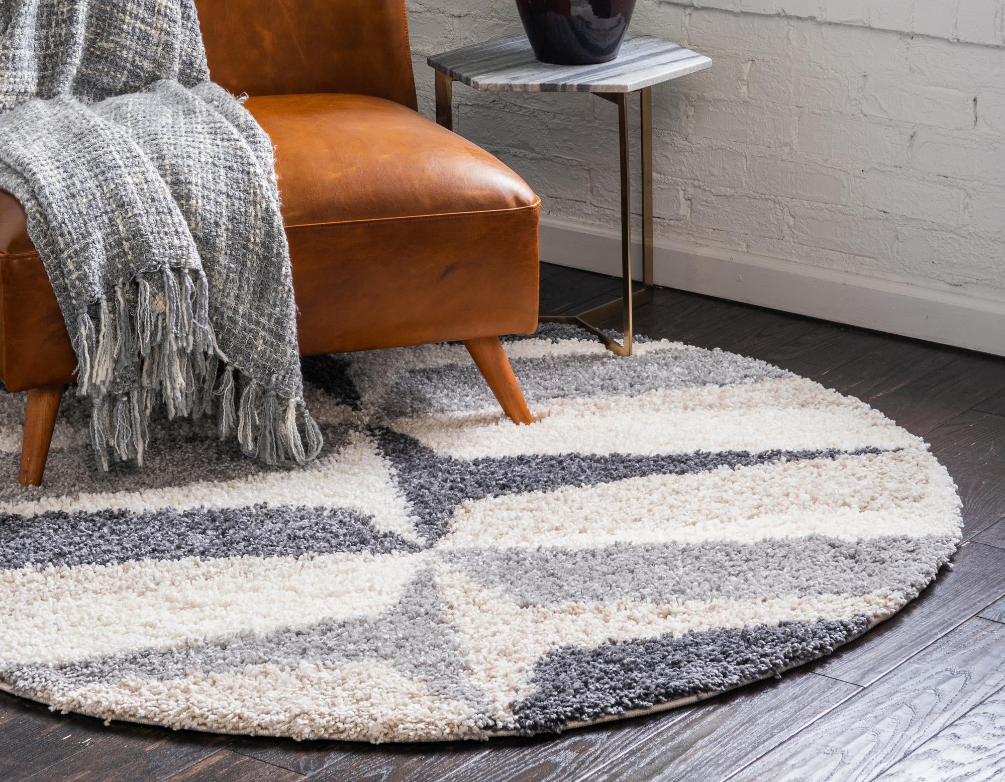 Cozy Cove Shag Collection Area Rug -  Tidewater