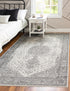 Dover Terrace Collection Area Rug - Marina (Gray)