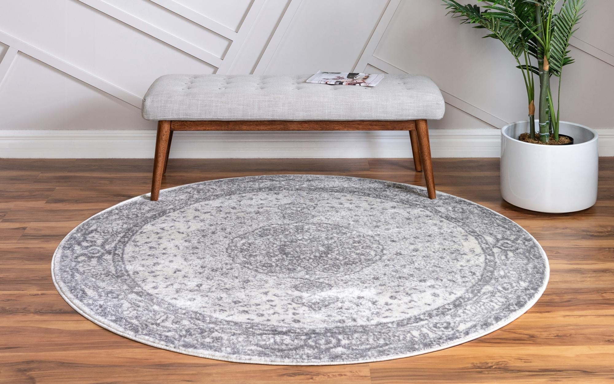 Dover Terrace Collection Area Rug - Marina (Gray)