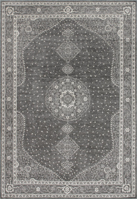 Dover Terrace Collection Area Rug - Marina (Dark Gray)